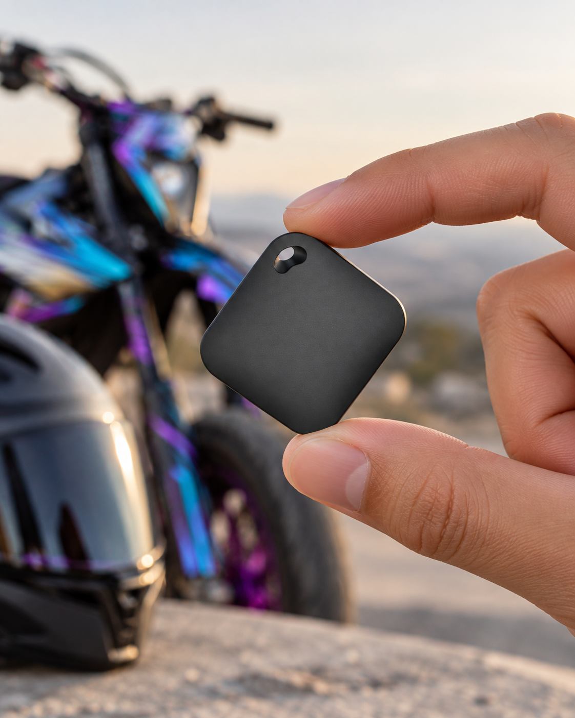 Localizzatore GPS Bluetooth per Moto – Compatibile con Apple Dov'è