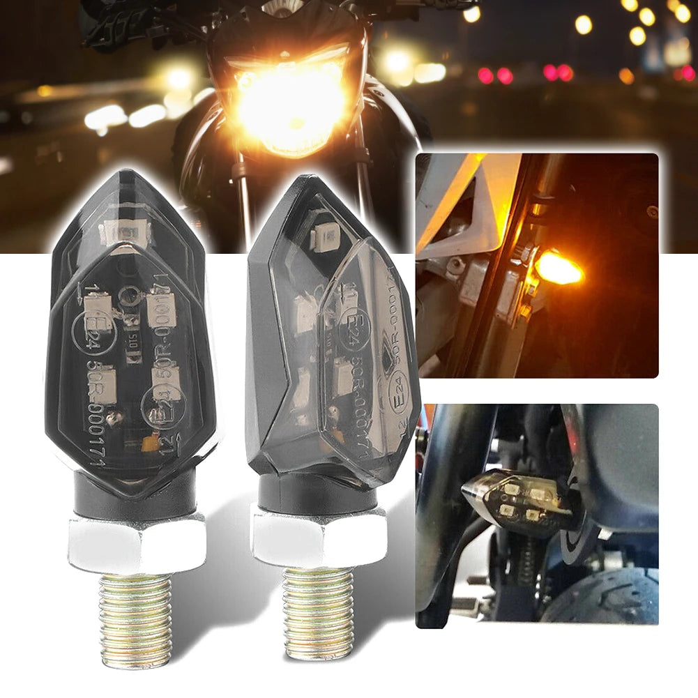 Luci Lampeggianti Mini Universali 12V per Moto