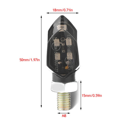 Luci Lampeggianti Mini Universali 12V per Moto